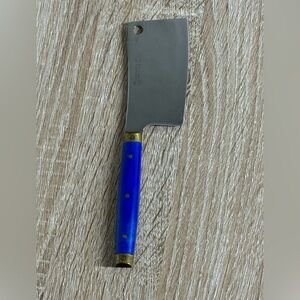 Takahashi Vintage Mini 6.5” Cleaver Stainless Steel Blue Handle Japan